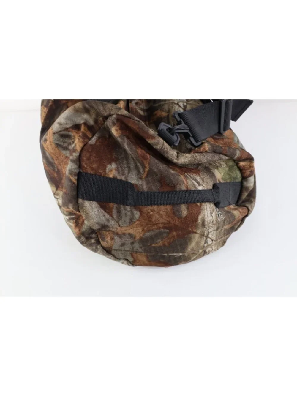 Vtg 90s Y2K Cabelas Ripstop Camouflage Handled Duffel Bag Carry On Ammo Bag